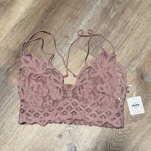 Free People Intimately Rose Lace Bralette Size Medium NWT